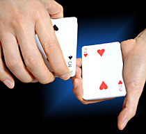 自由に分けた所からカードが出現