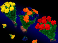 ブルーミングブーケ（羽製トリプル）